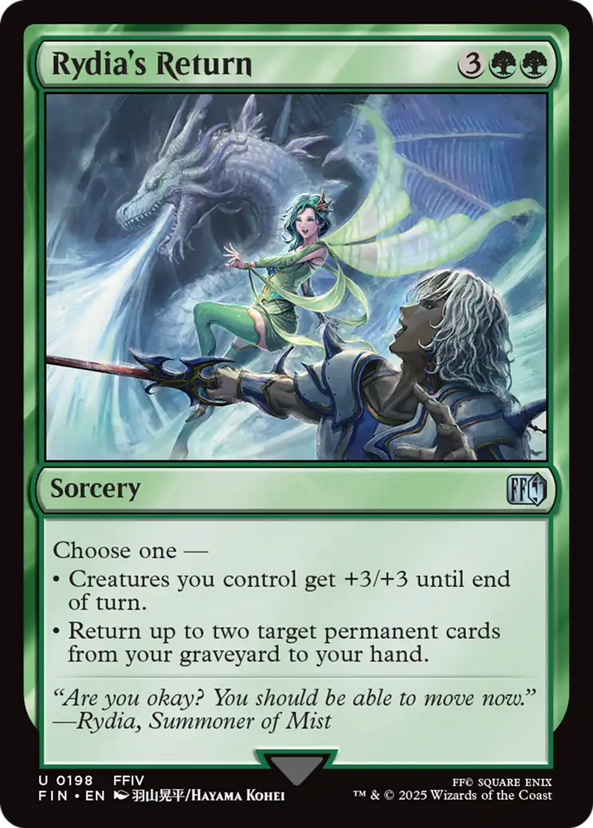 Le retour de Rydia — Final Fantasy — Magic: The Gathering