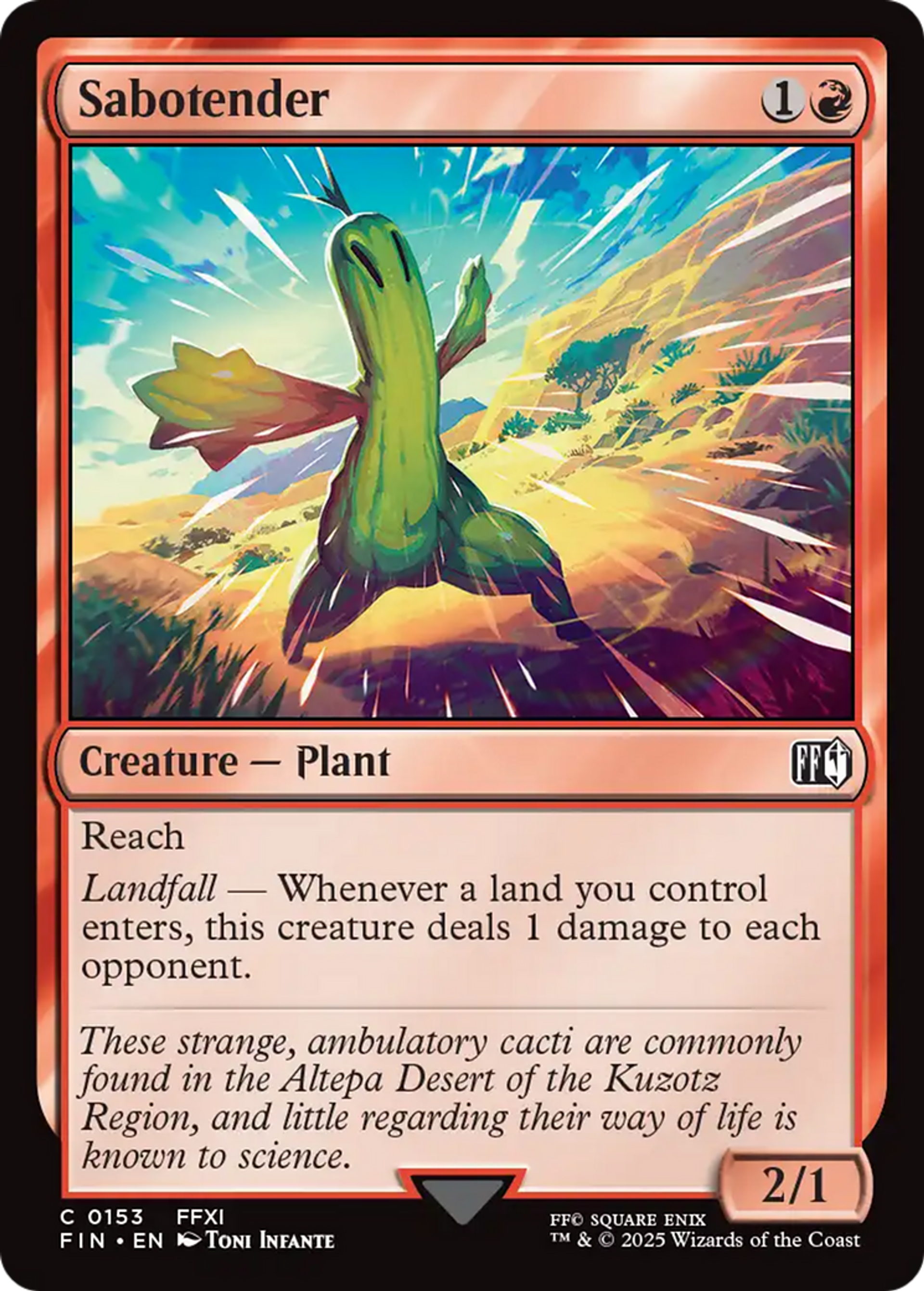 Sabotender — Final Fantasy — Magic: The Gathering