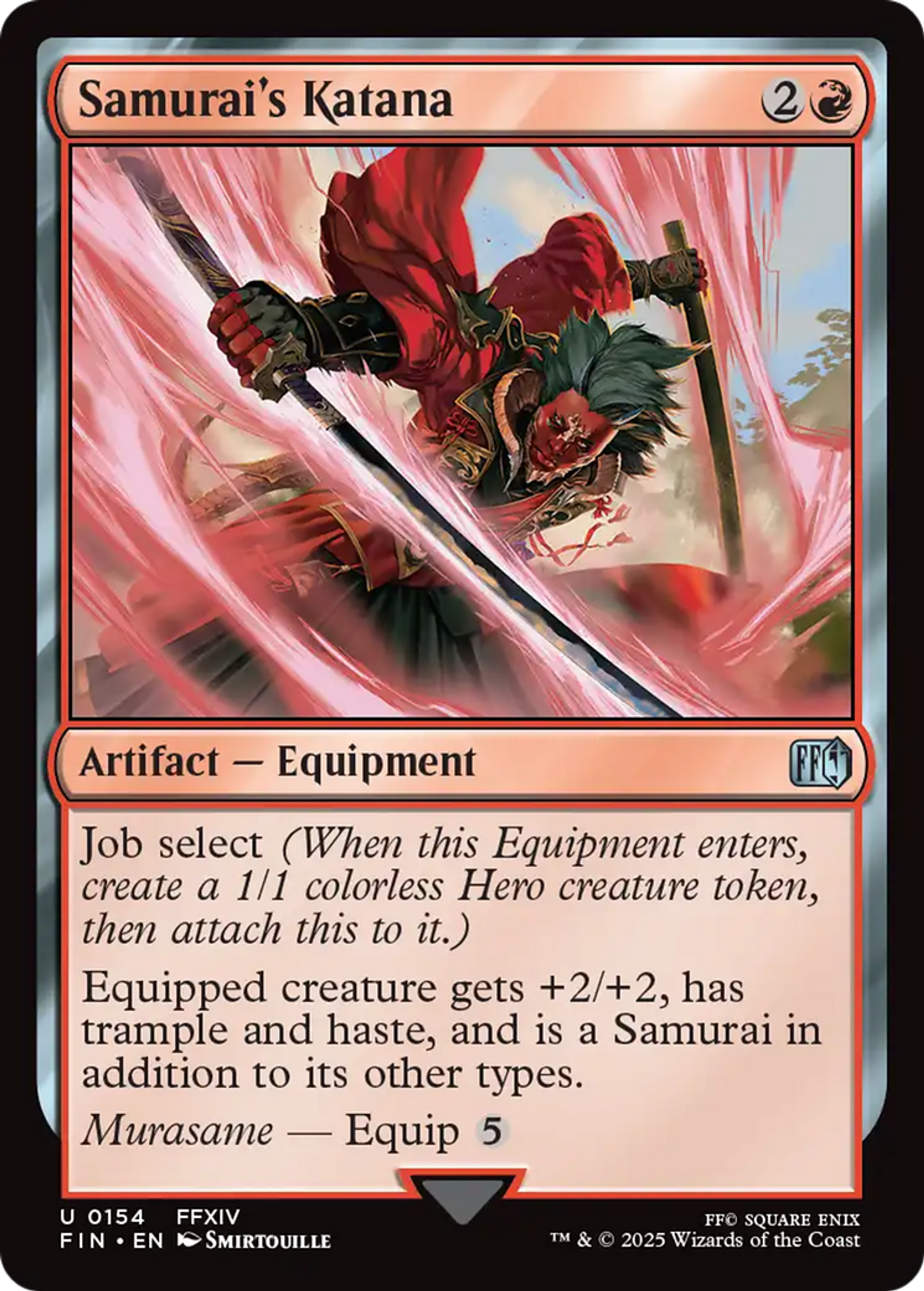 Katana de samouraï — Final Fantasy — Magic: The Gathering