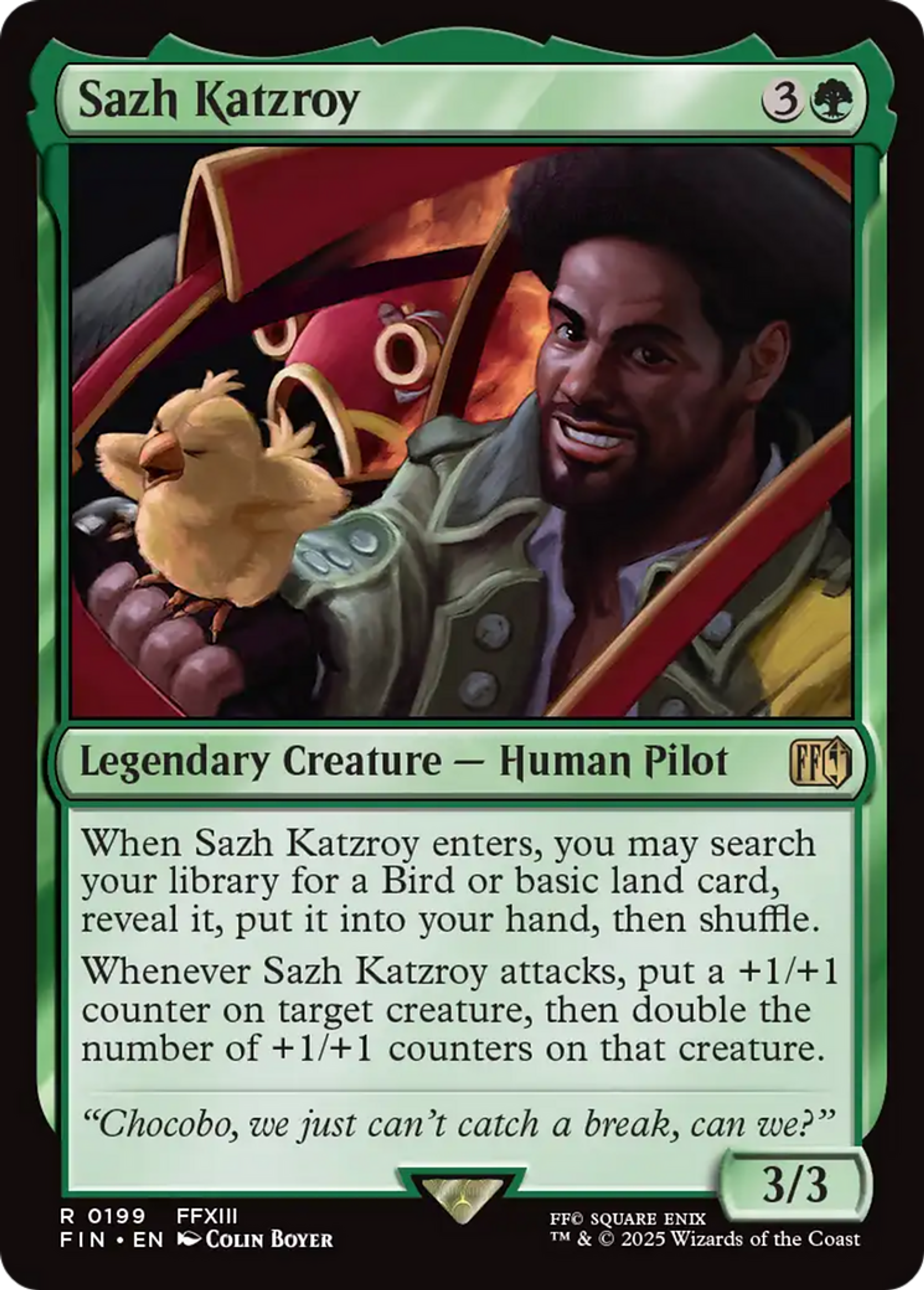 Sazh Katzroy — Final Fantasy — Magic: The Gathering