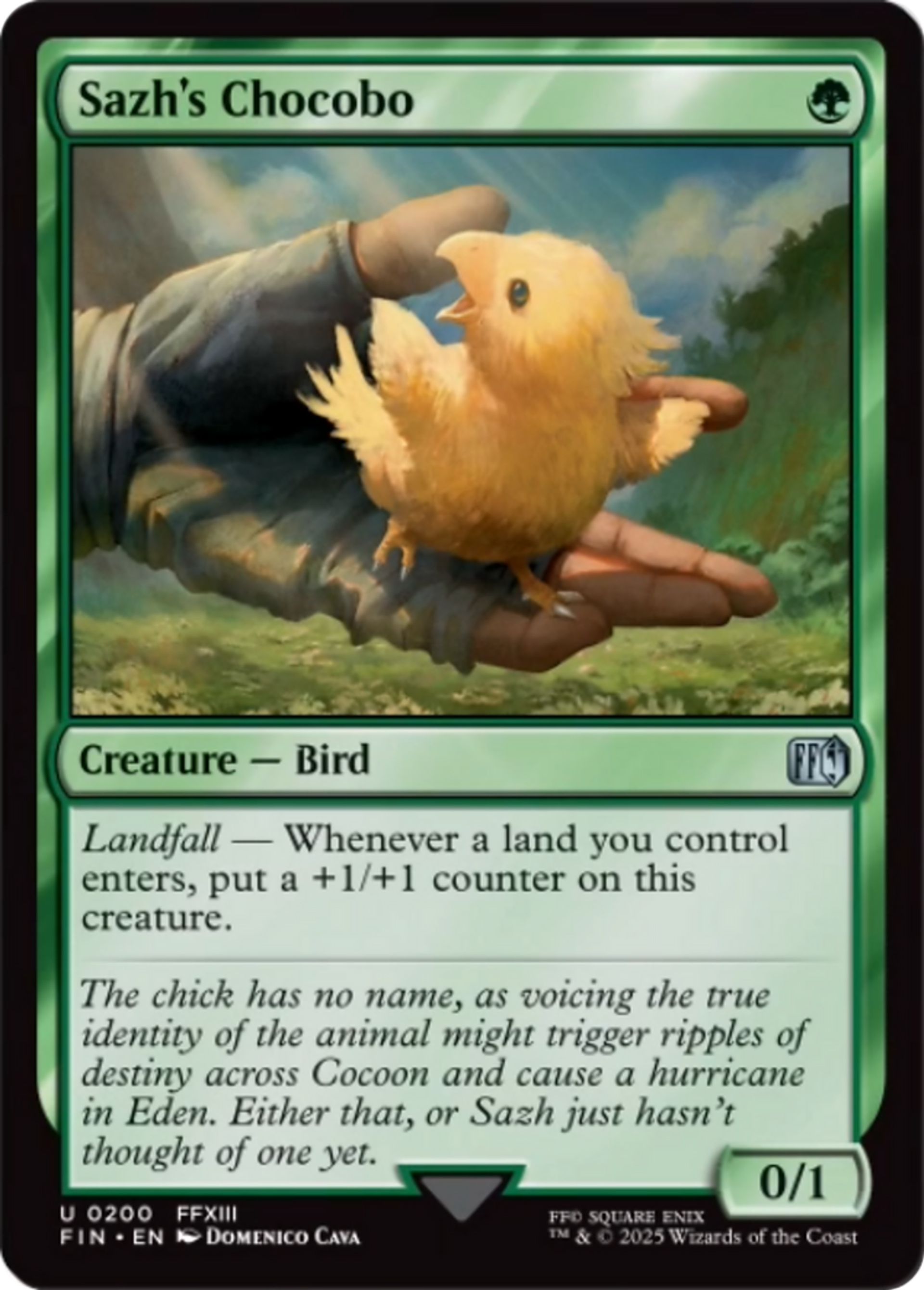 Chocobo de Sazh — Final Fantasy — Magic: The Gathering