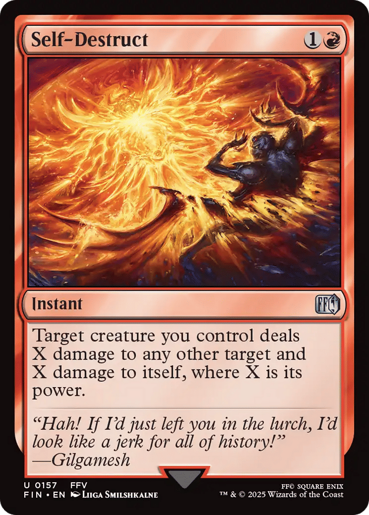 Self-Destruct — Final Fantasy — Magic: The Gathering