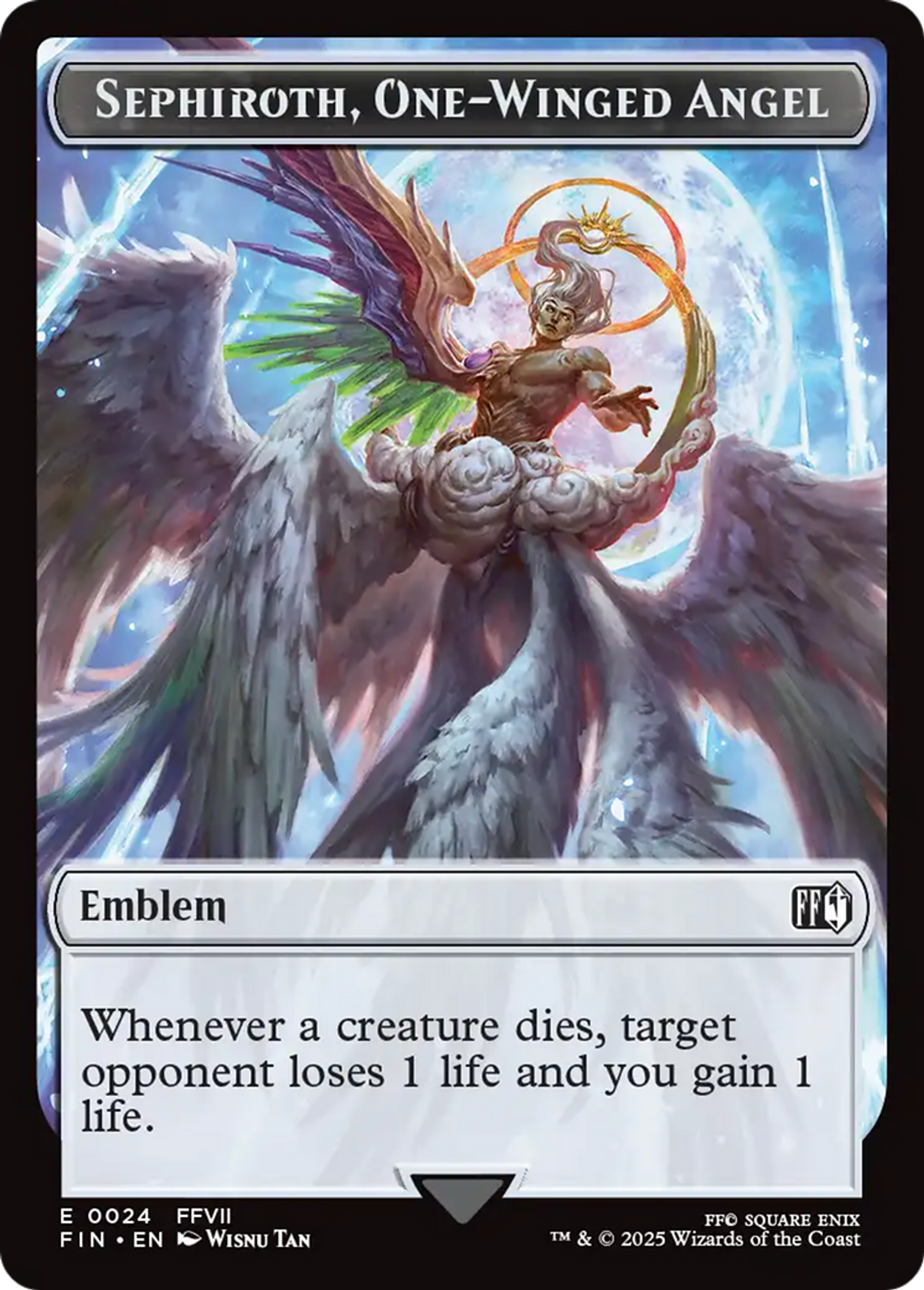Sephiroth, One-Winged Angel Emblem — Final Fantasy — Magic: The Gathering