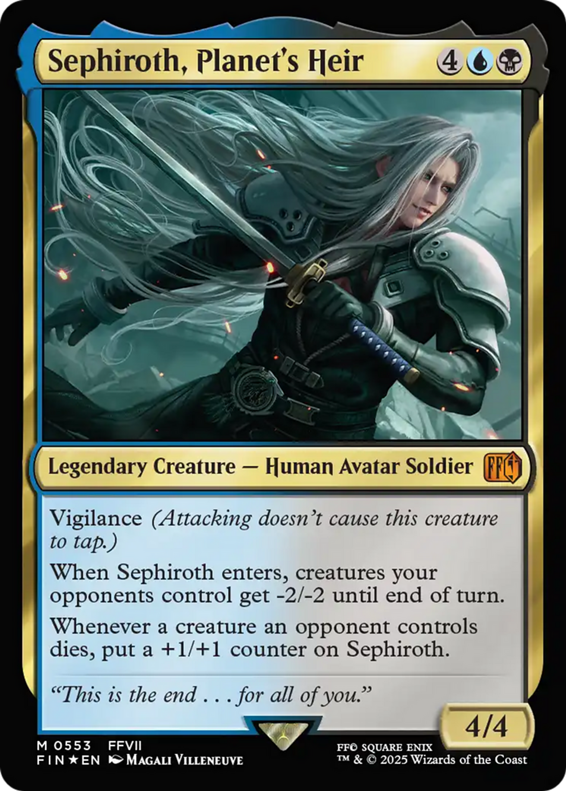 Séphiroth, héritier de la planète — Final Fantasy — Magic: The Gathering