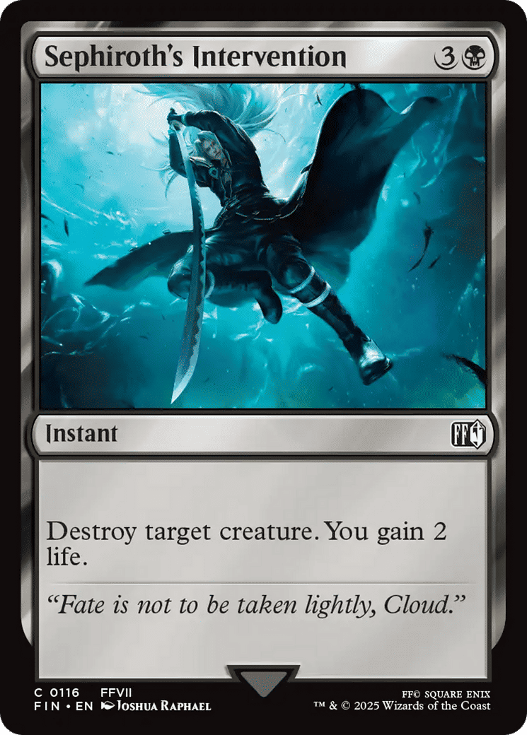 Intervention de Séphiroth — Final Fantasy — Magic: The Gathering