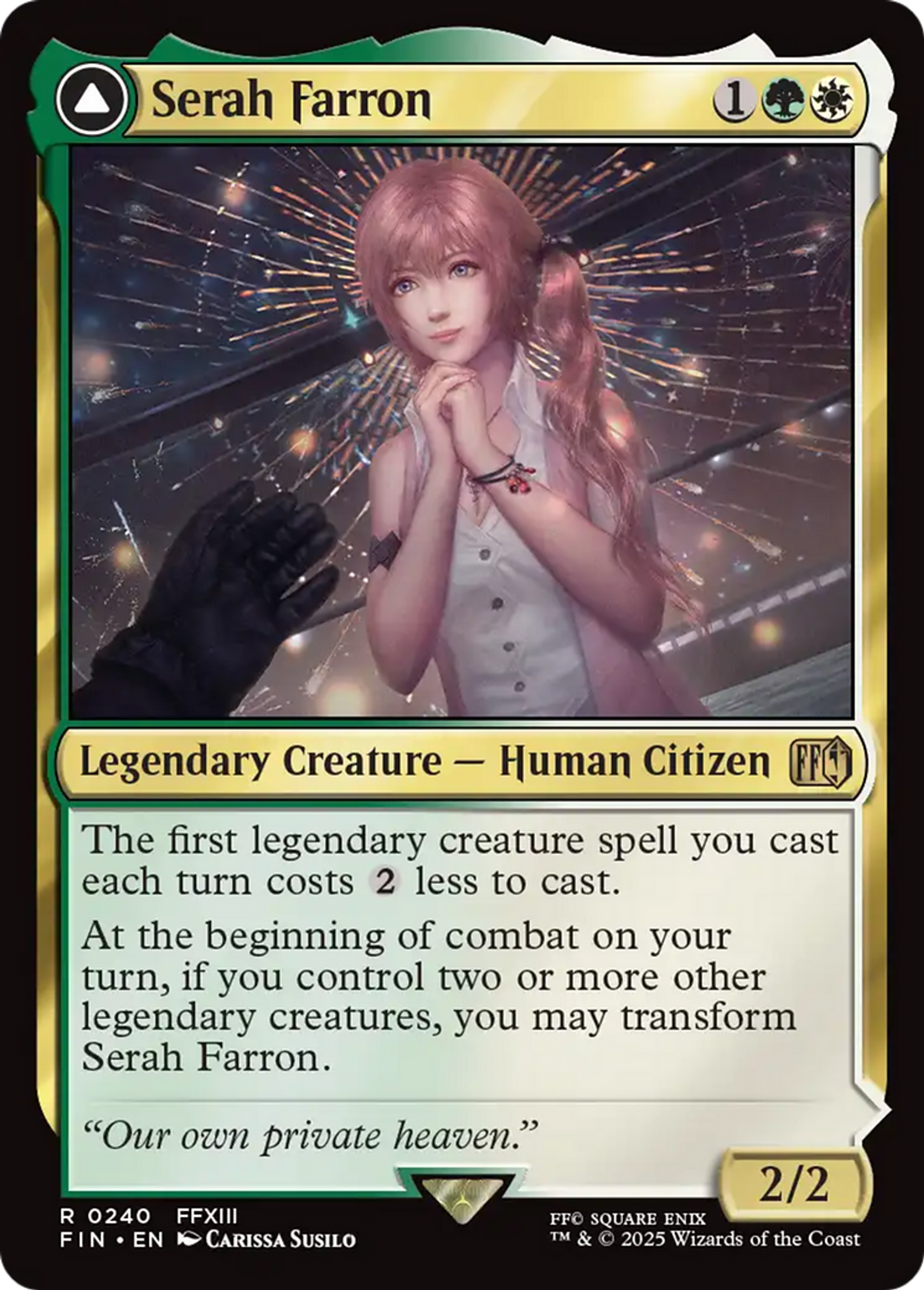 Serah Farron // Crystallized Serah — Final Fantasy — Magic: The Gathering