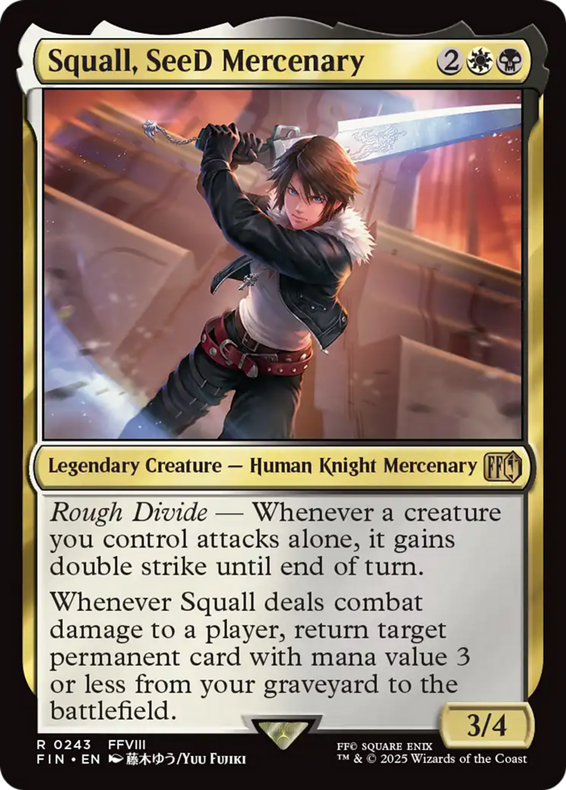 Squall, SeeD Mercenary — Final Fantasy — Magic: The Gathering