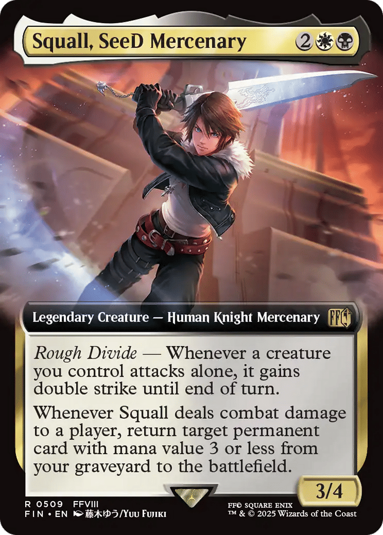 Squall, SeeD Mercenary — Final Fantasy — Magic: The Gathering