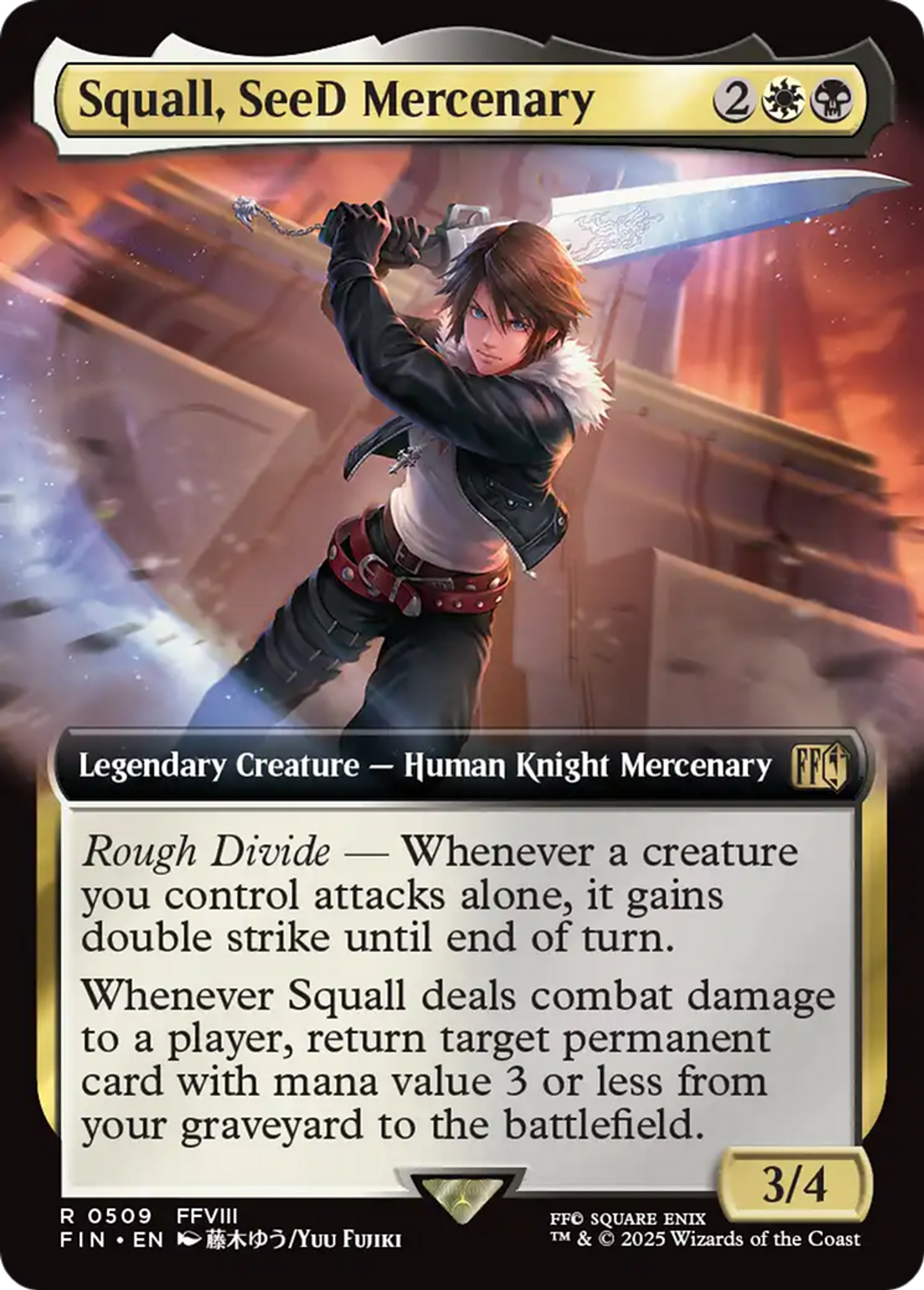 Squall, mercenaire SeeD — Final Fantasy — Magic: The Gathering