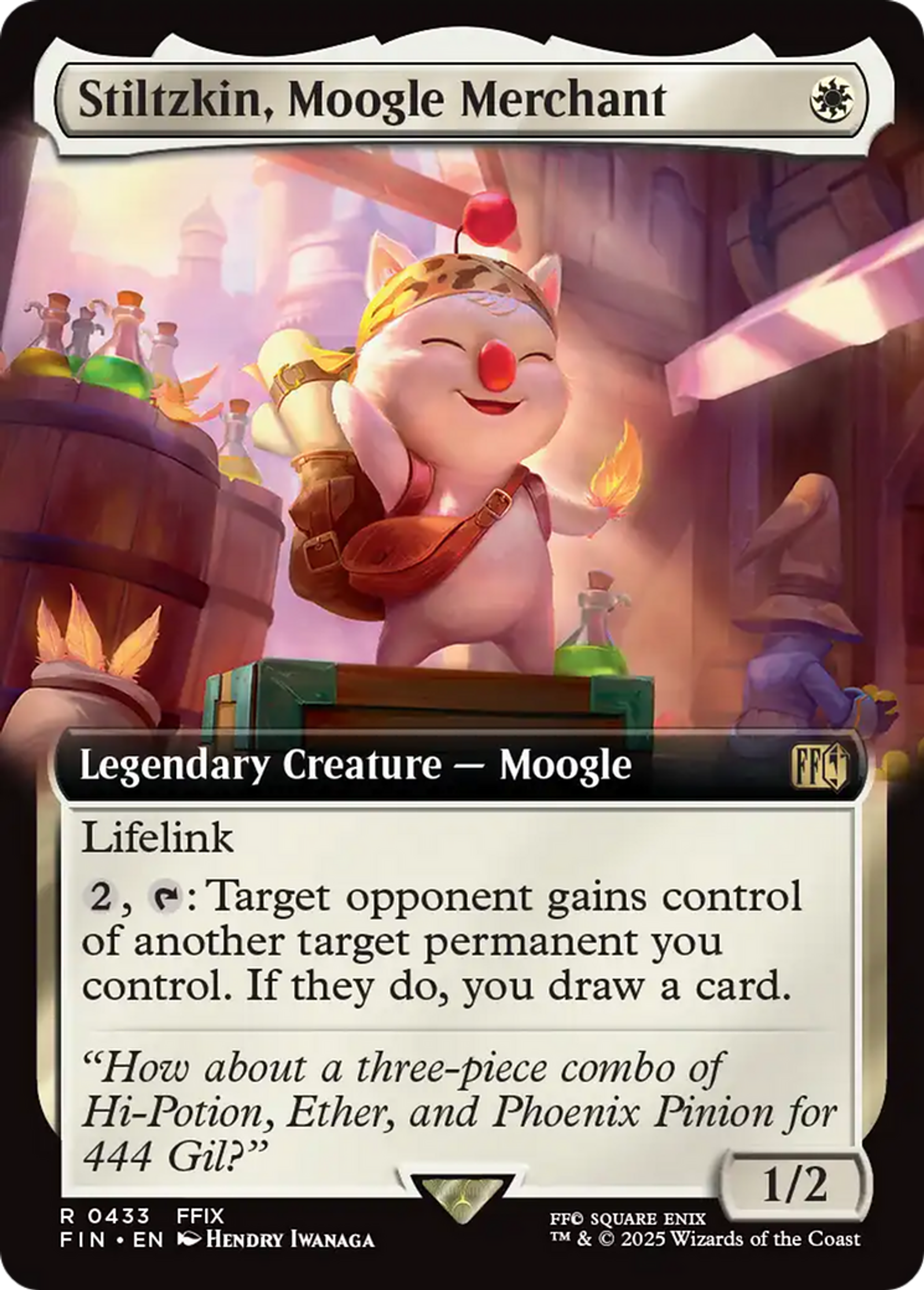 Stiltzkin, Moogle Merchant — Final Fantasy — Magic: The Gathering