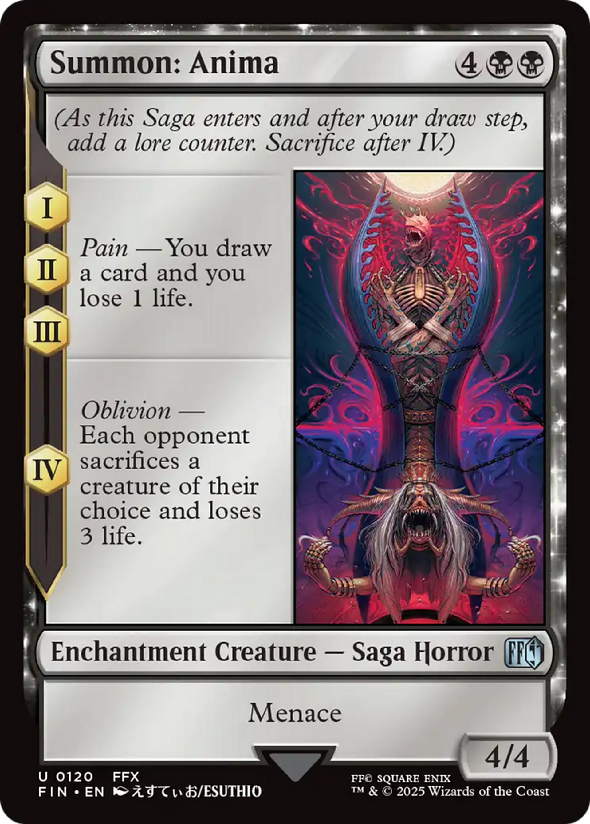 Summon: Anima — Final Fantasy — Magic: The Gathering