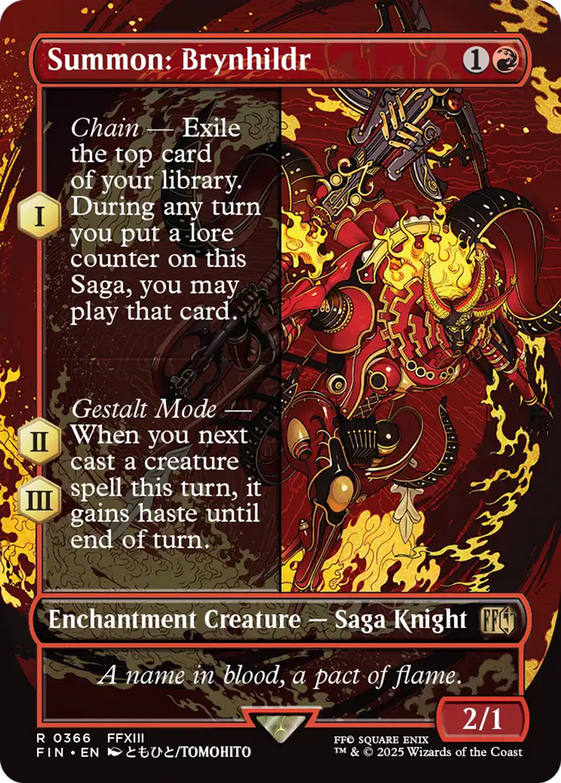 Summon: Brynhildr — Final Fantasy — Magic: The Gathering