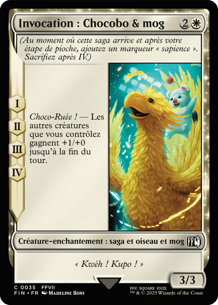 Invocation : choco & mog — Final Fantasy — Magic: The Gathering