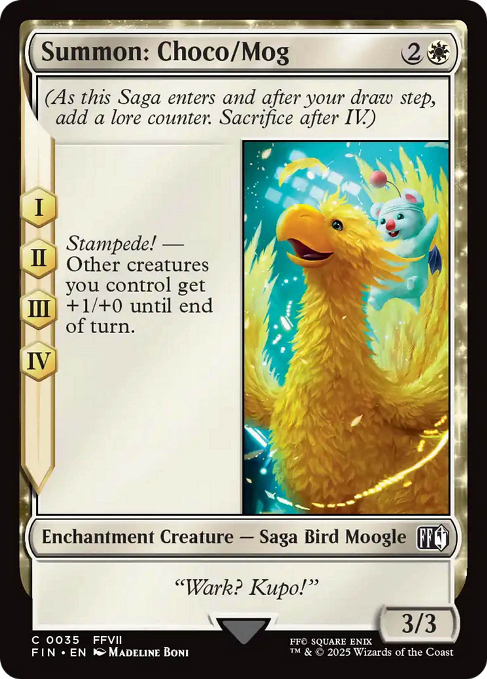 Summon: Choco/Mog — Final Fantasy — Magic: The Gathering