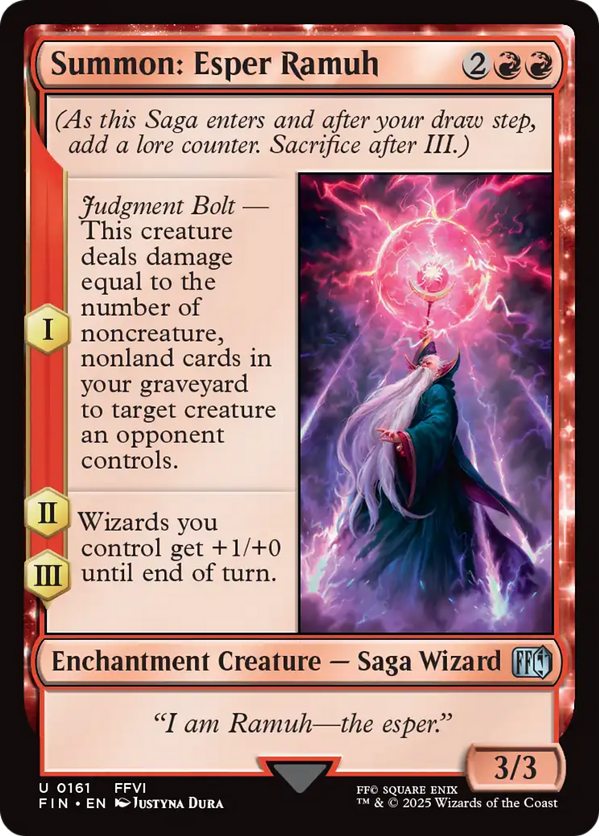 Summon: Esper Ramuh — Final Fantasy — Magic: The Gathering