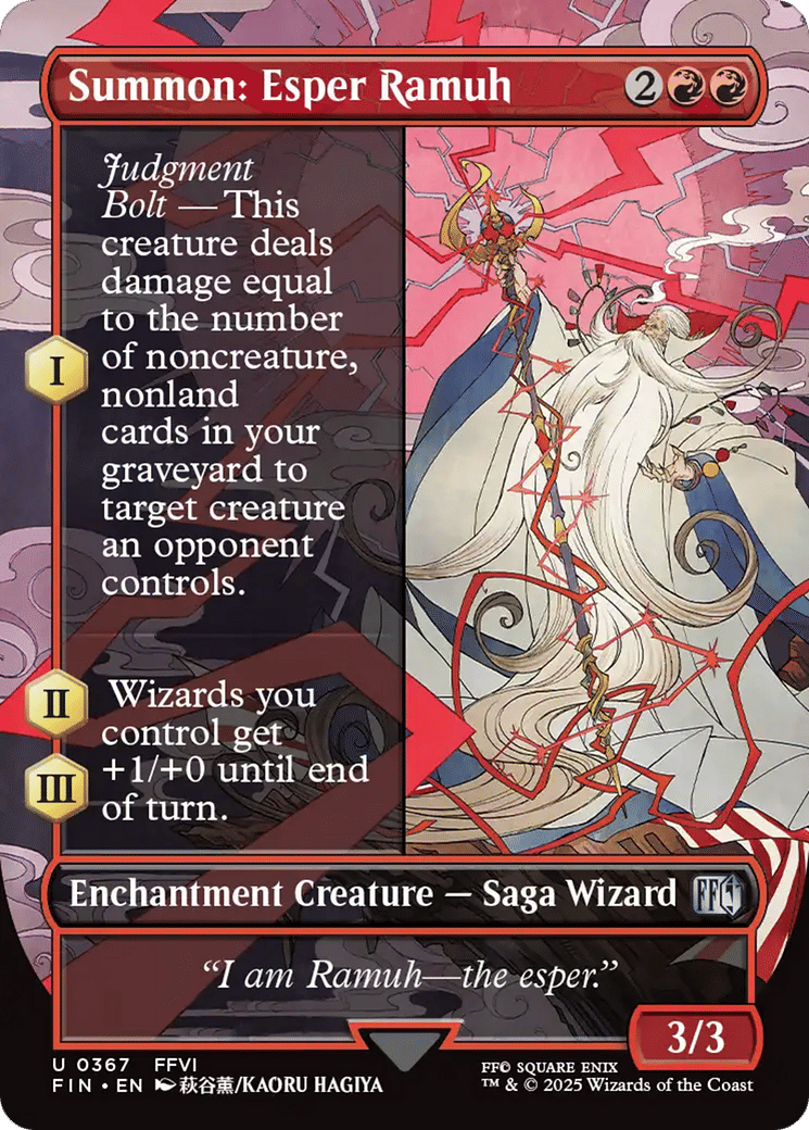 Summon: Esper Ramuh — Final Fantasy — Magic: The Gathering