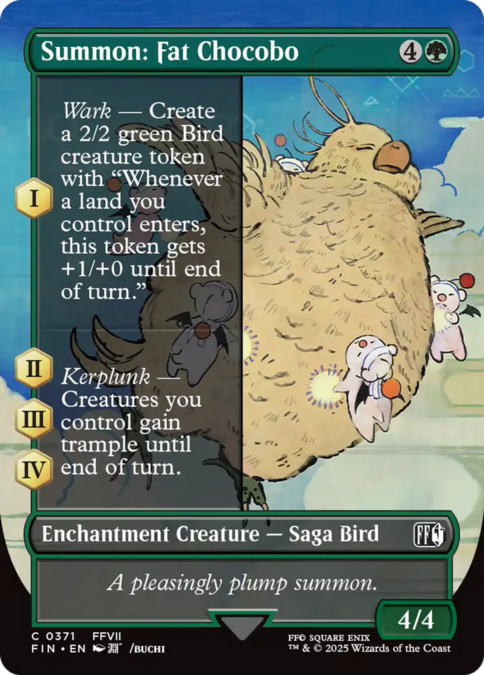 Invocation : Gros chocobo — Final Fantasy — Magic: The Gathering