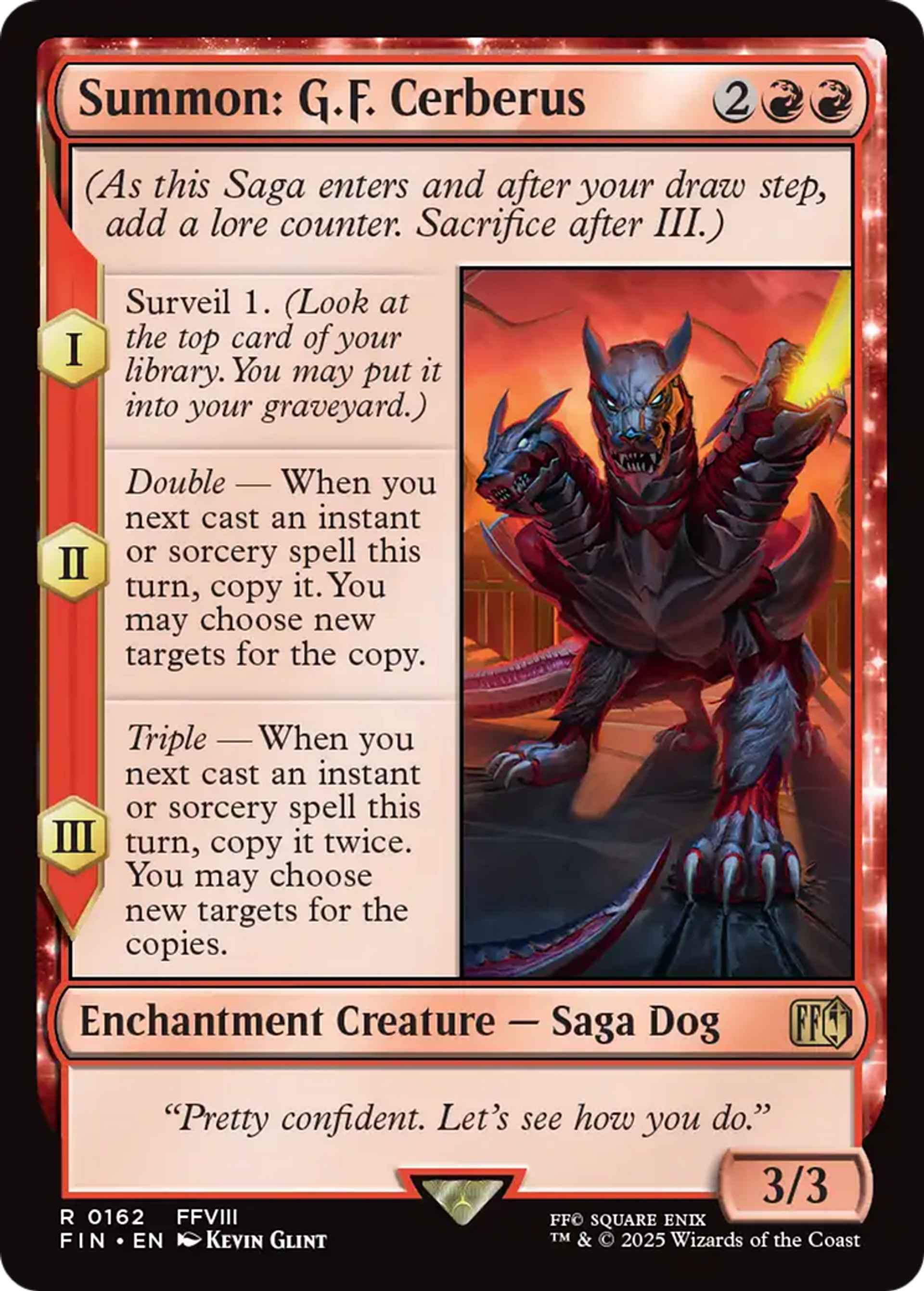 Summon: G.F. Cerberus — Final Fantasy — Magic: The Gathering