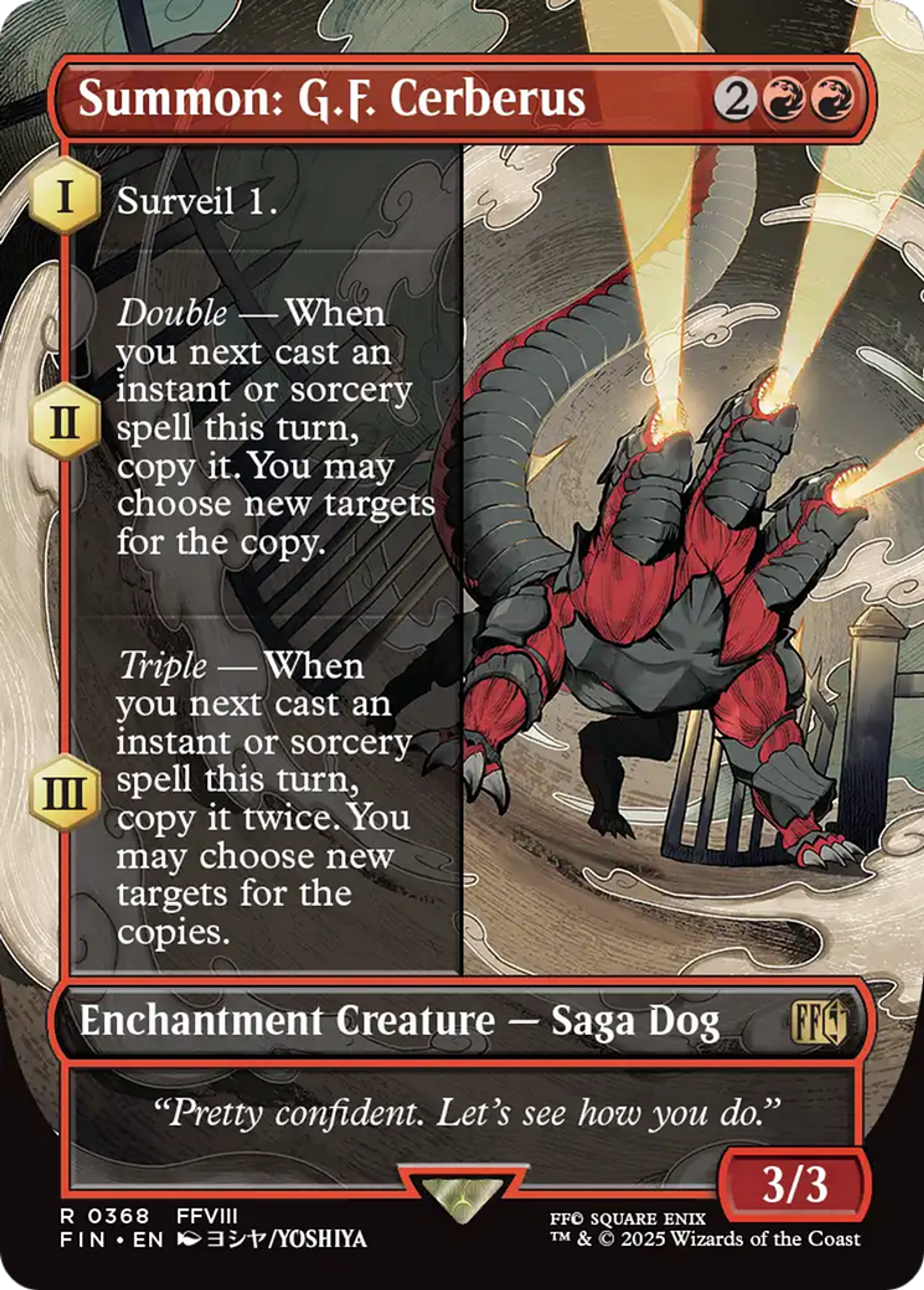Summon: G.F. Cerberus — Final Fantasy — Magic: The Gathering