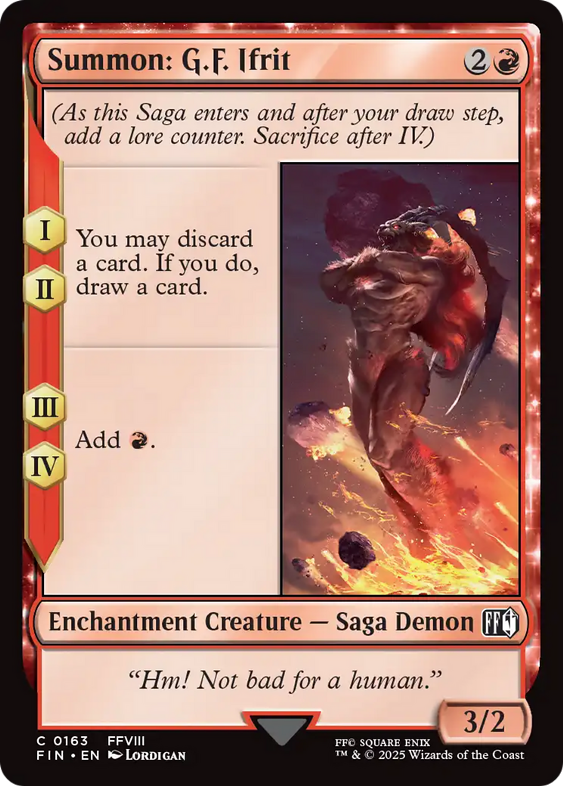 Summon: G.F. Ifrit — Final Fantasy — Magic: The Gathering