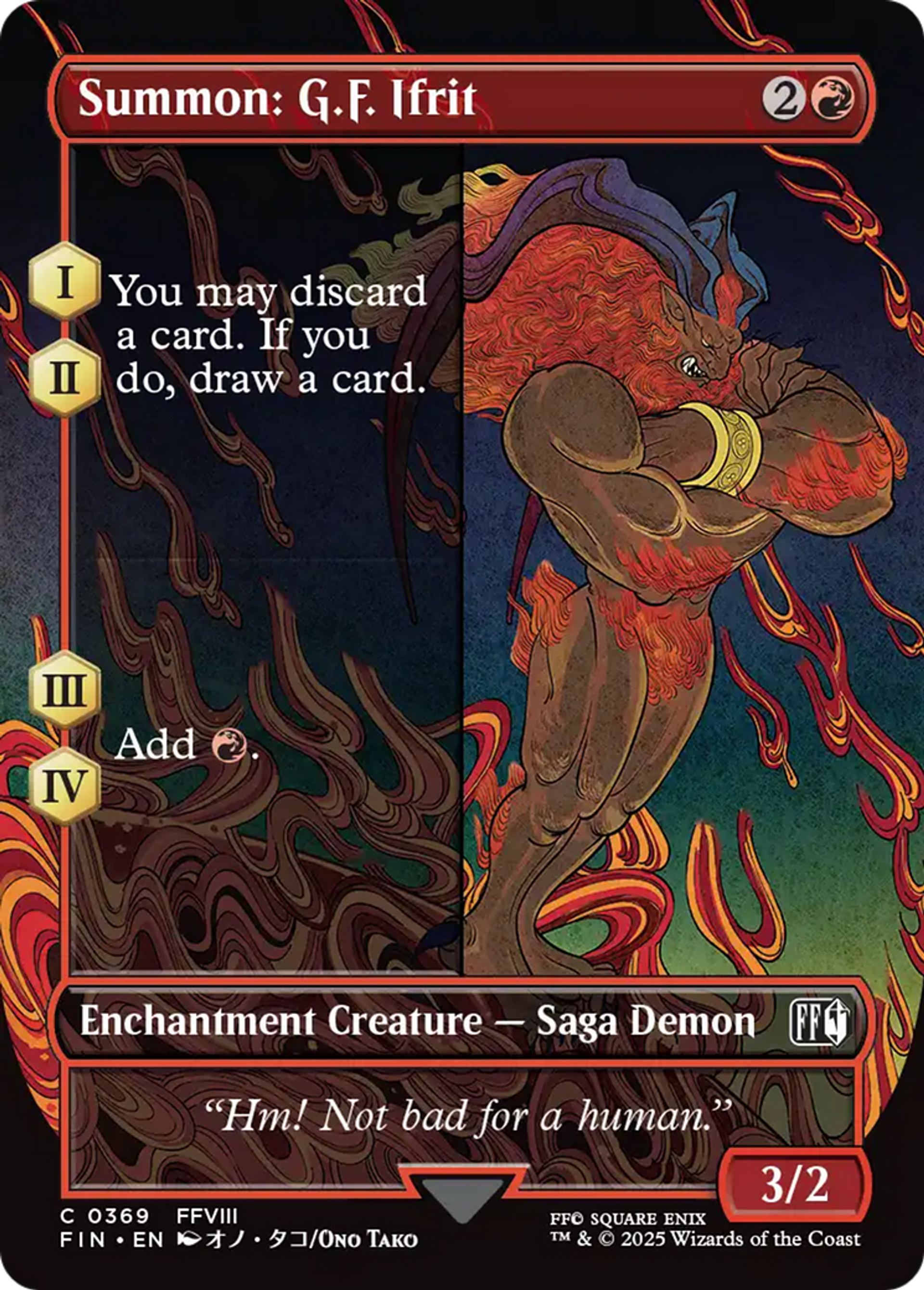 Invocation : Ifrit — Final Fantasy — Magic: The Gathering