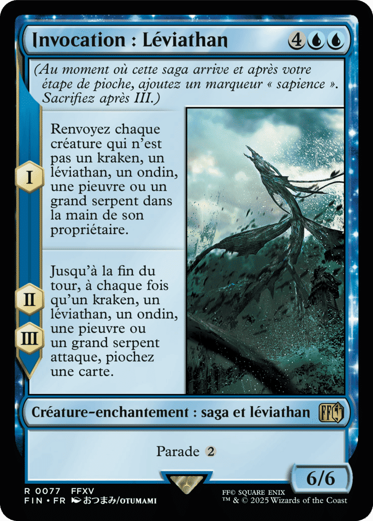 Invocation : léviathan — Final Fantasy — Magic: The Gathering