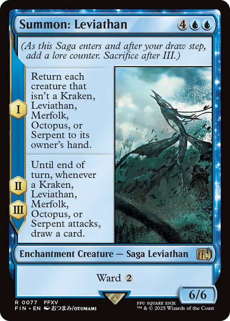 Summon: Leviathan — Final Fantasy — Magic: The Gathering