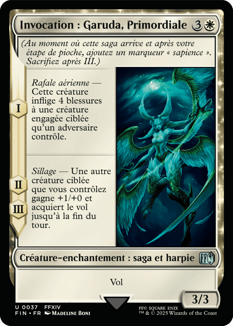 Invocation : Garuda, Primordiale — Final Fantasy — Magic: The Gathering