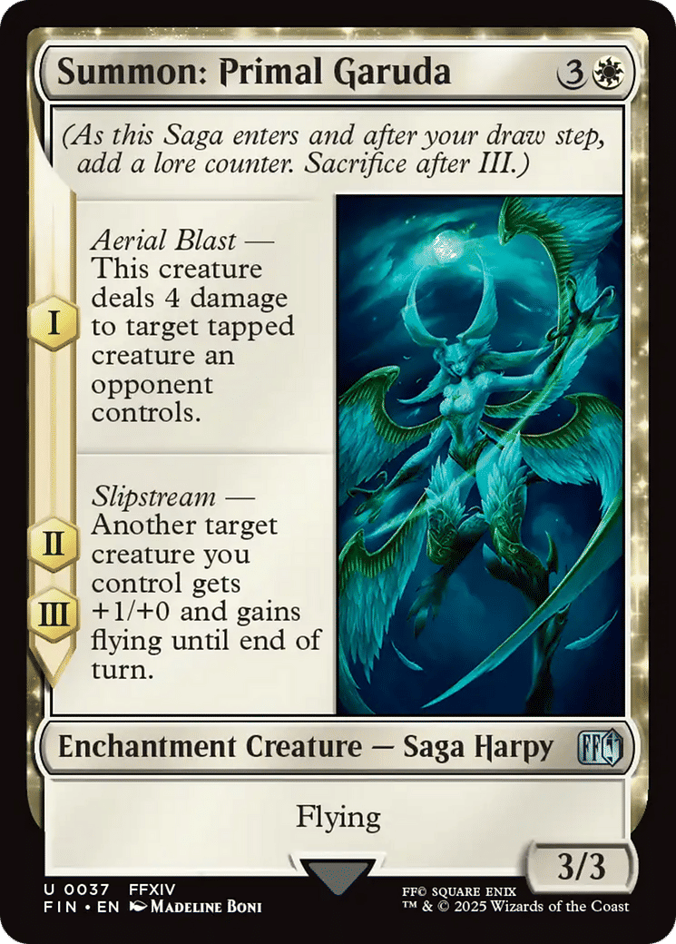 Summon: Primal Garuda — Final Fantasy — Magic: The Gathering