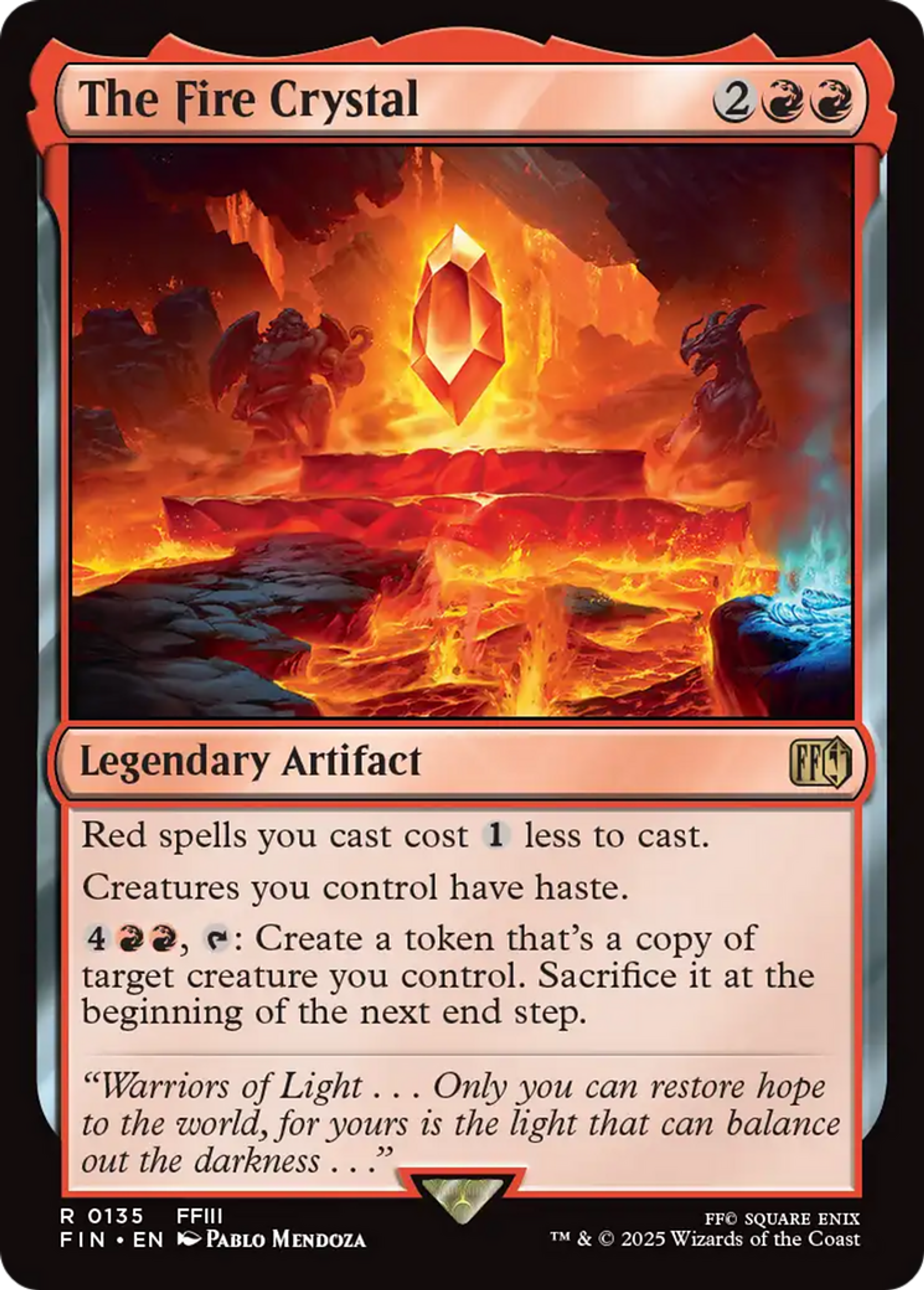 The Fire Crystal — Final Fantasy — Magic: The Gathering