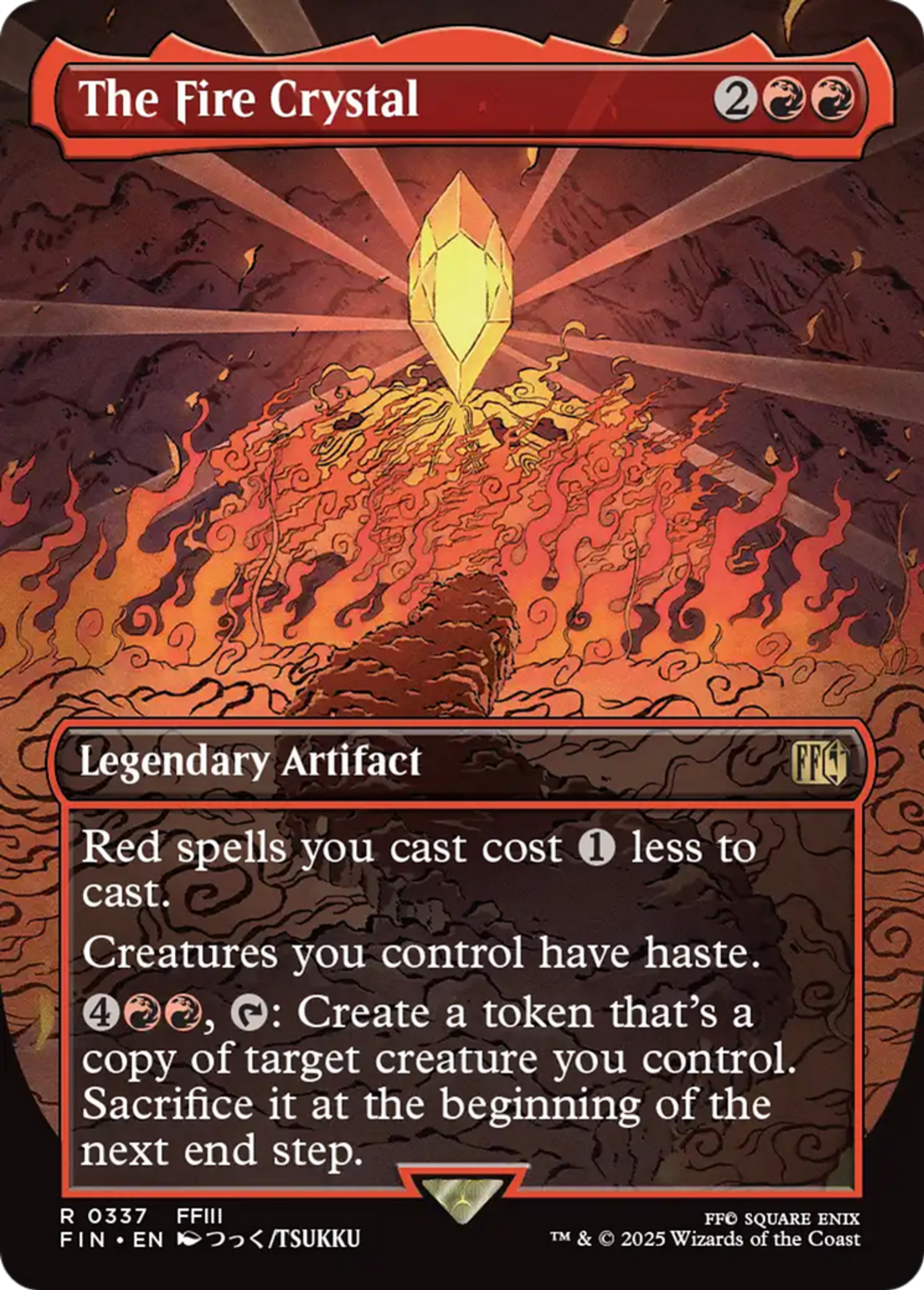 The Fire Crystal — Final Fantasy — Magic: The Gathering