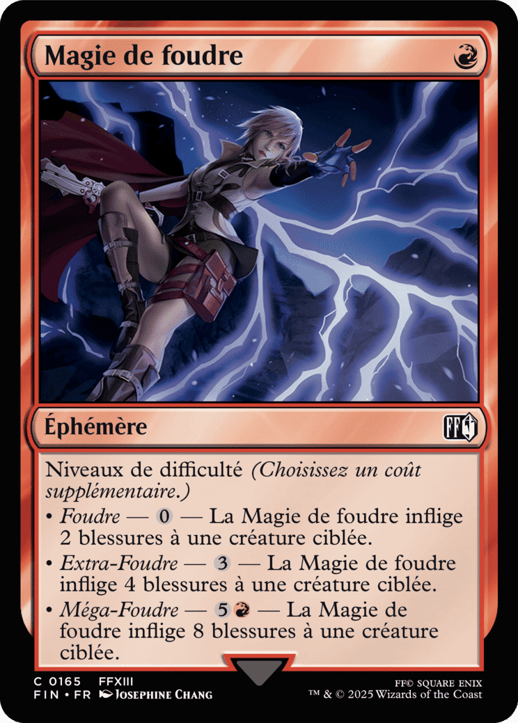 Magie de foudre — Final Fantasy — Magic: The Gathering