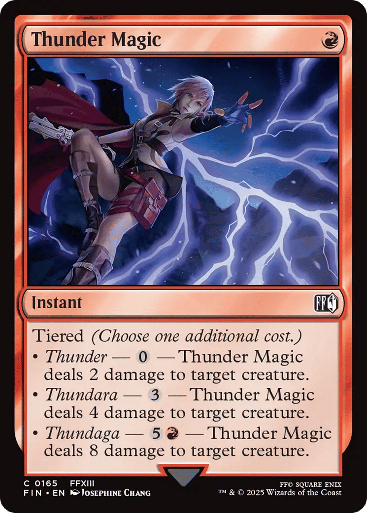 Thunder Magic — Final Fantasy — Magic: The Gathering