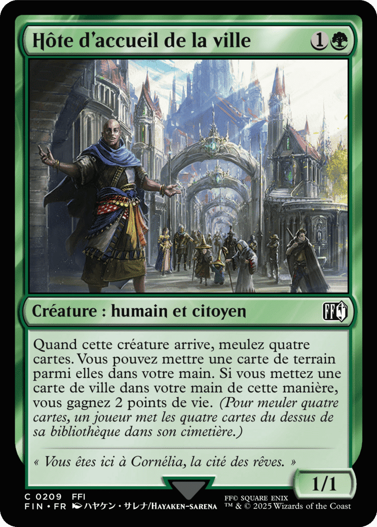 Hôte d'accueil de la ville — Final Fantasy — Magic: The Gathering