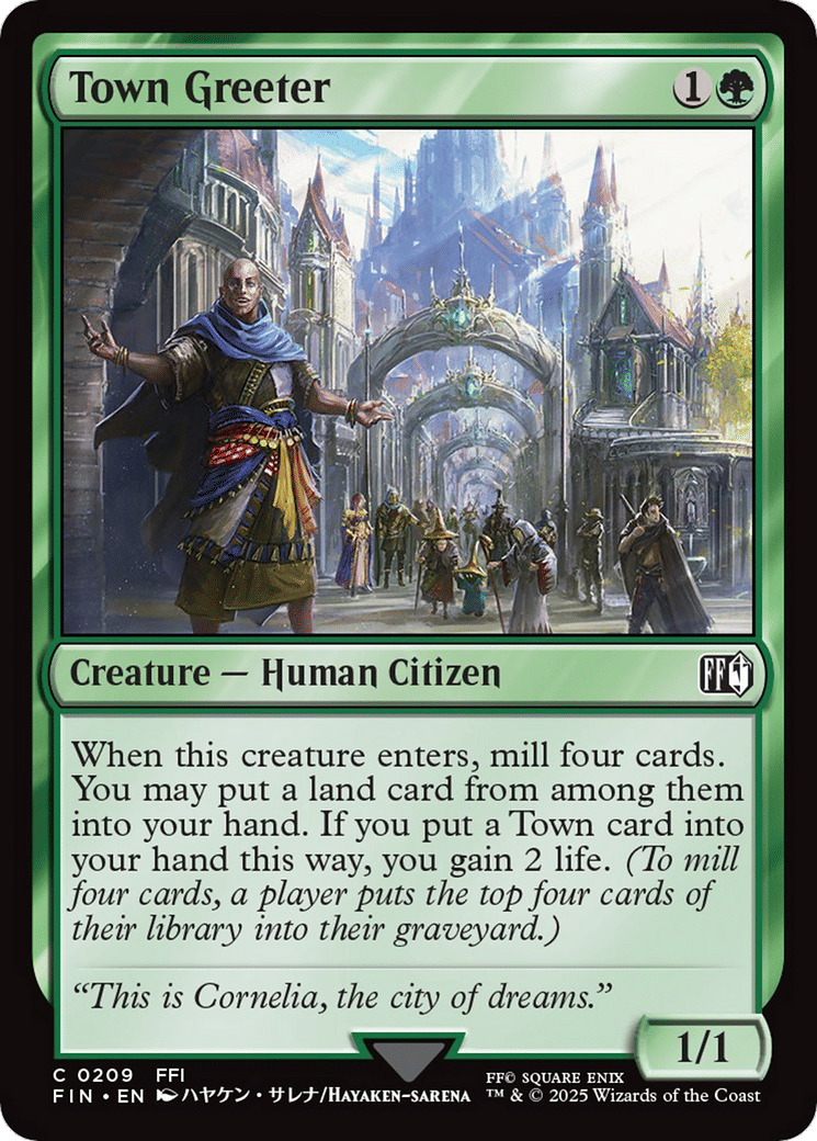 Town Greeter — Final Fantasy — Magic: The Gathering