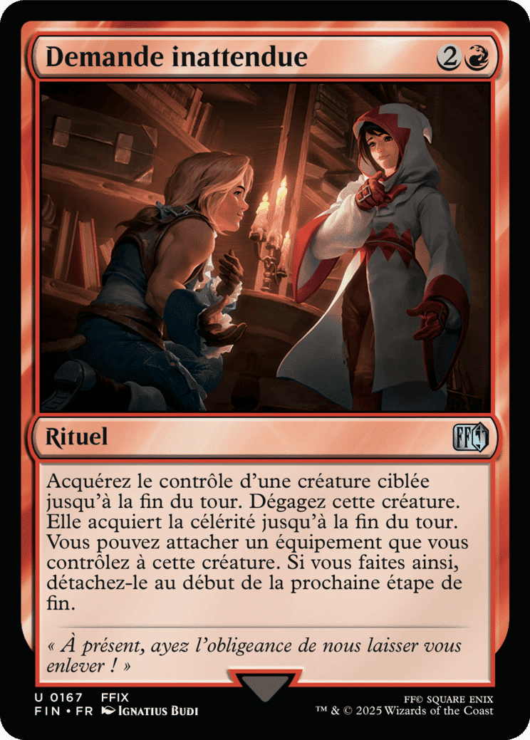 Demande inattendue — Final Fantasy — Magic: The Gathering