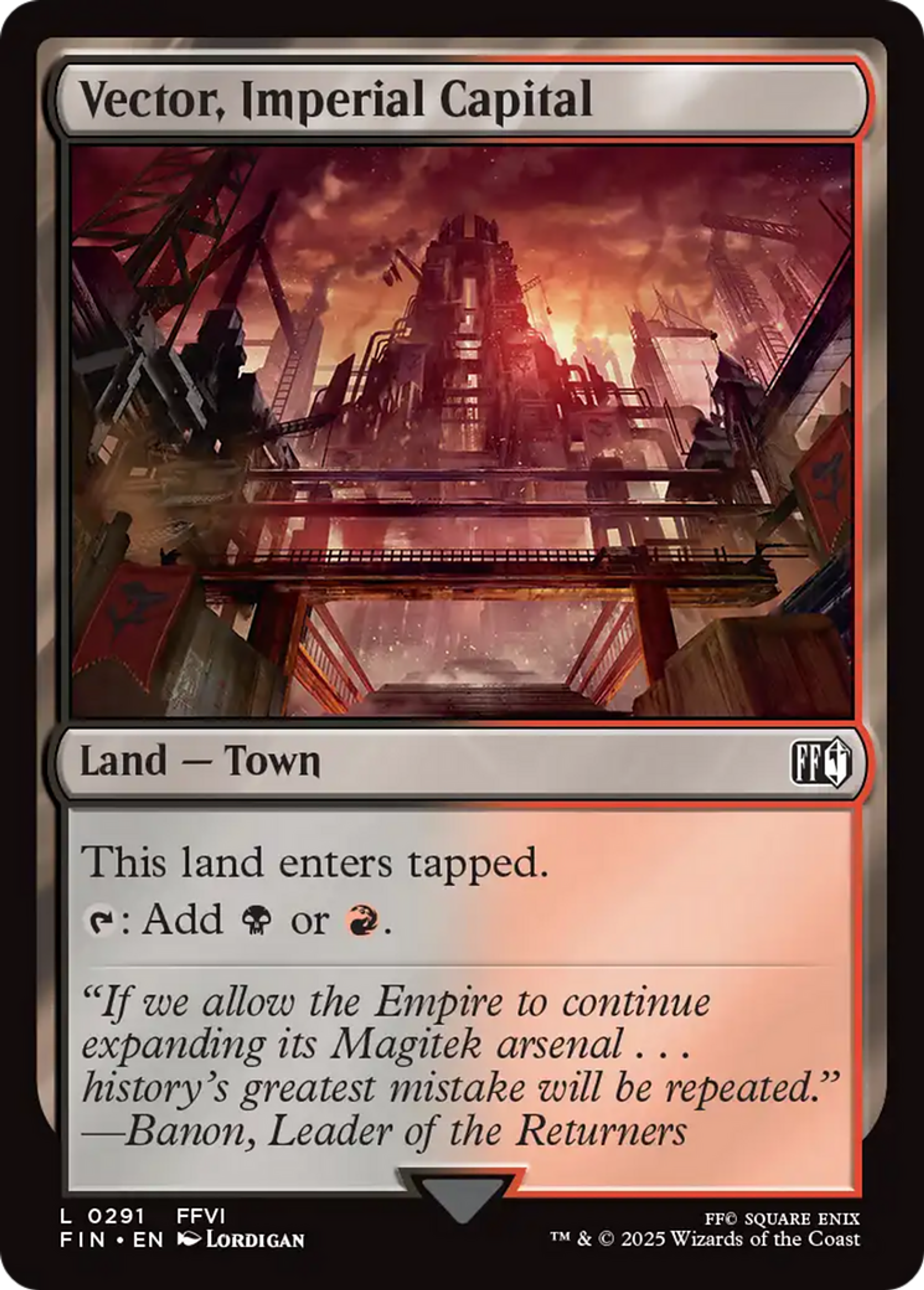 Vector, Imperial Capital — Final Fantasy — Magic: The Gathering