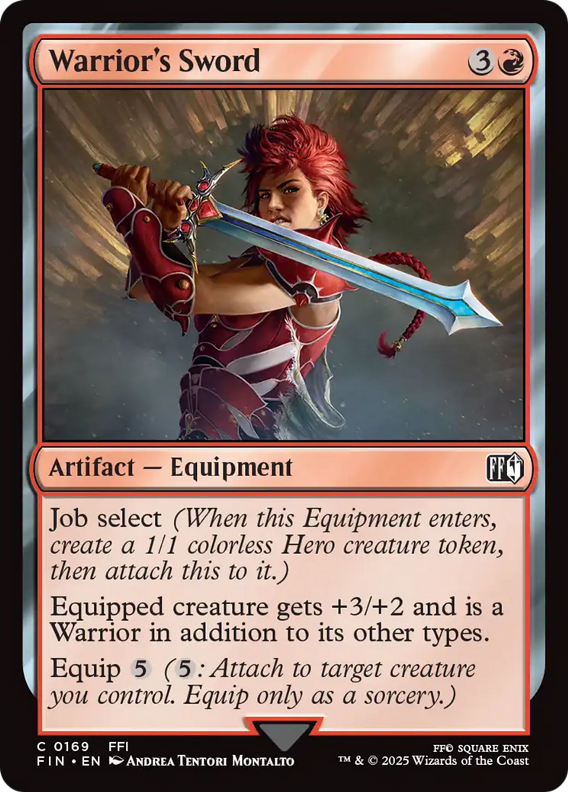 Warrior's Sword — Final Fantasy — Magic: The Gathering