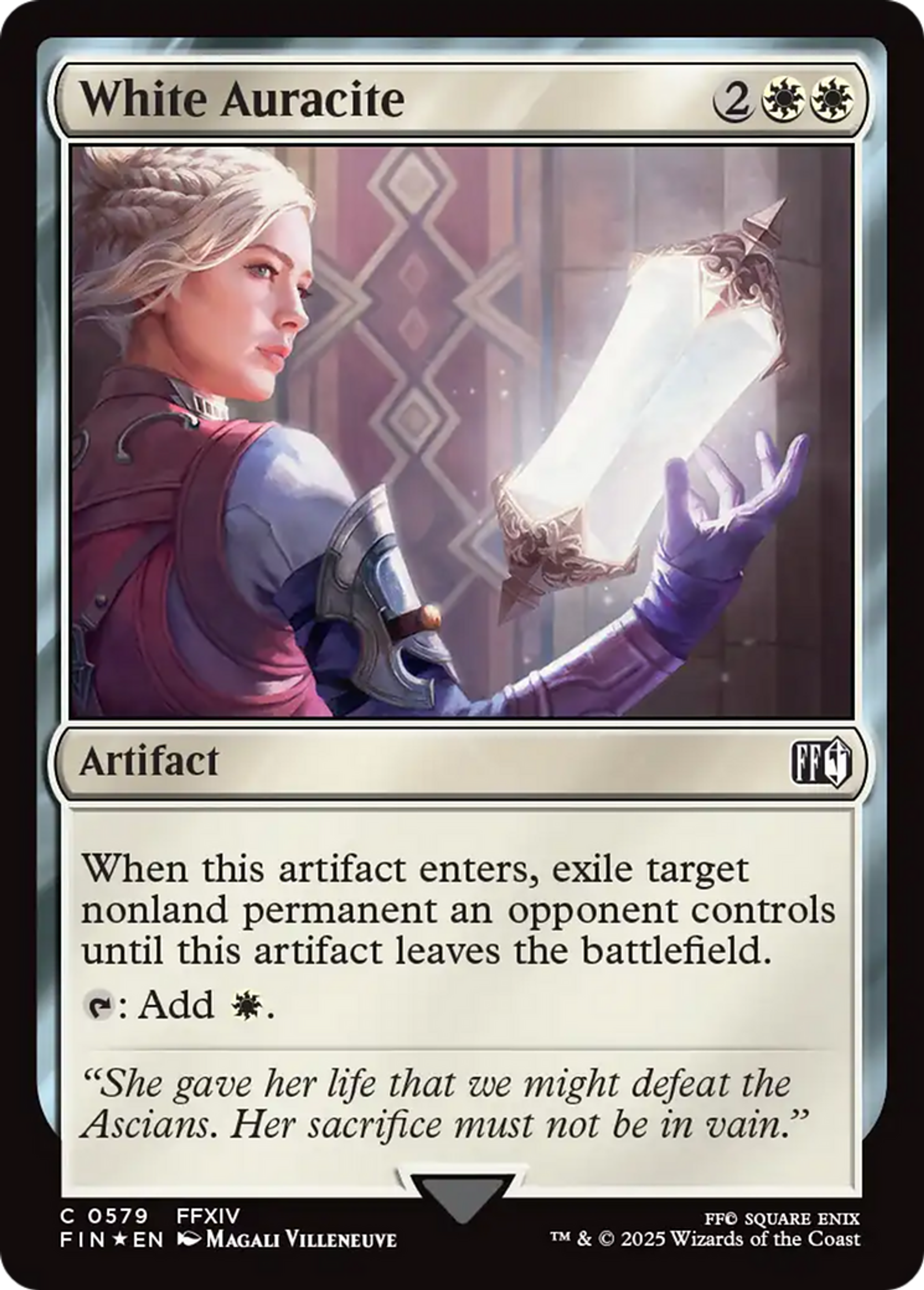 Auralithe blanche — Final Fantasy — Magic: The Gathering