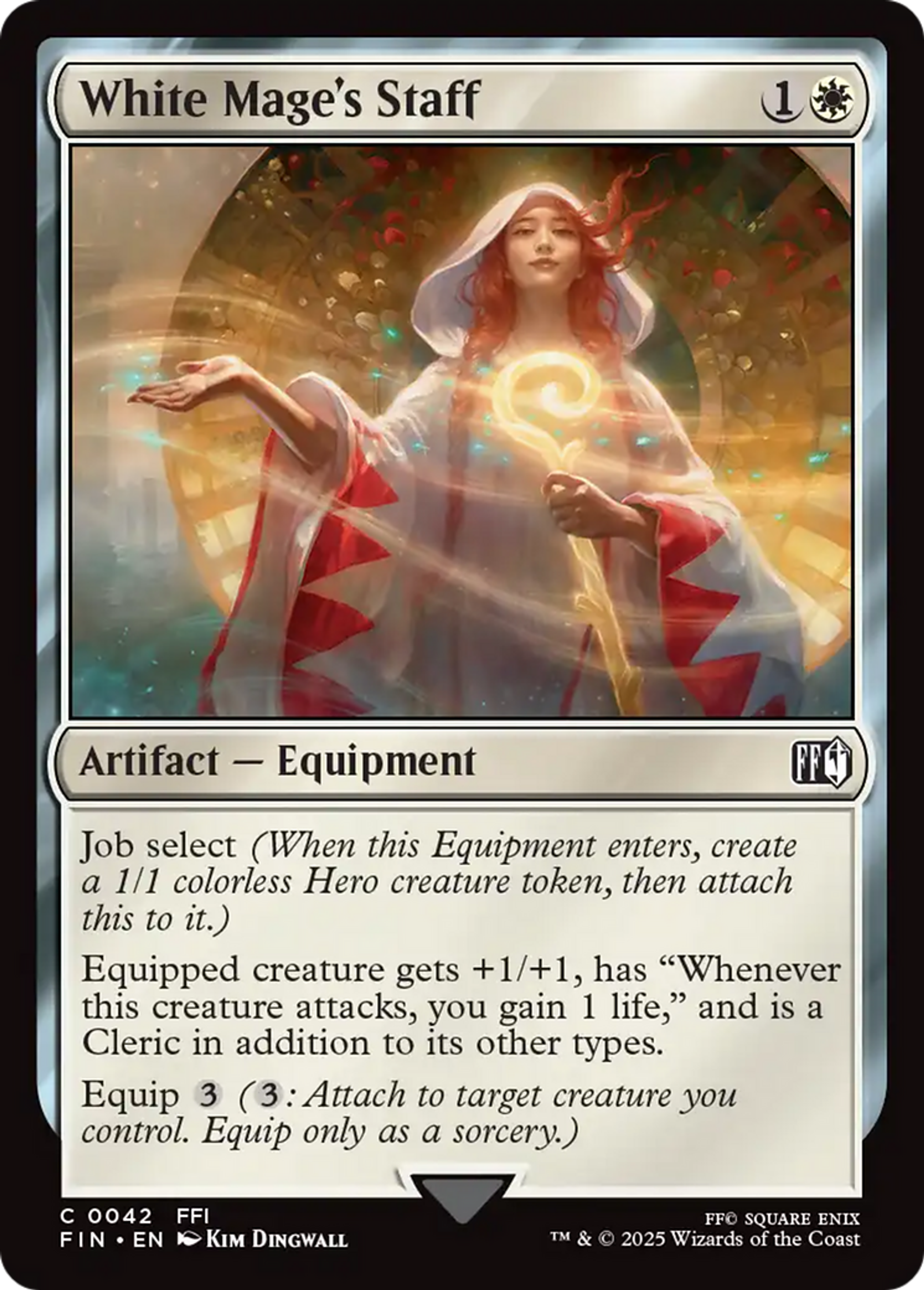 Bâton du mage blanc — Final Fantasy — Magic: The Gathering