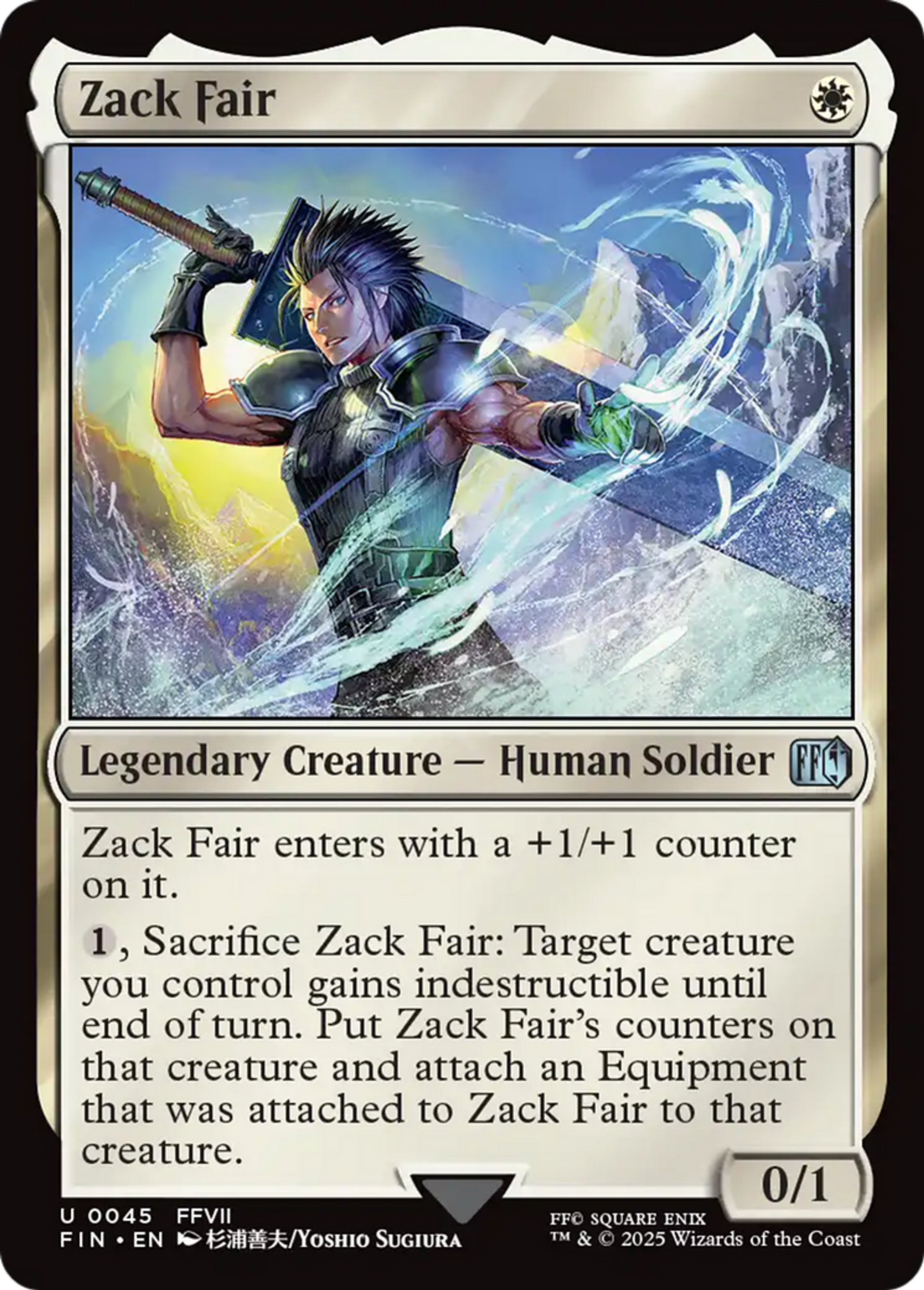 Zack Fair — Final Fantasy — Magic: The Gathering