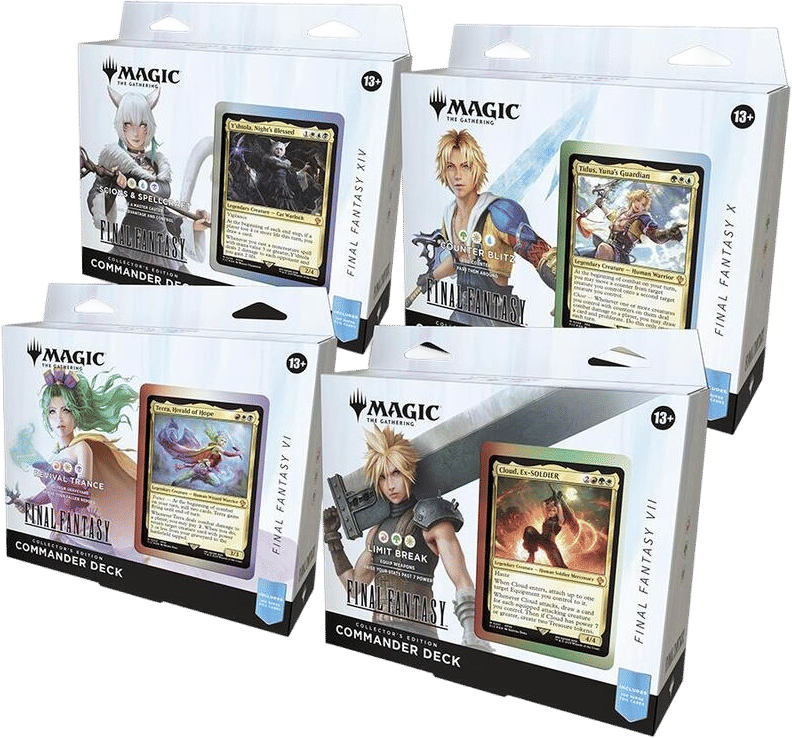Display de decks Commander FINAL FANTASY (Collector's Edition) — Final Fantasy Commander — Magic: The Gathering