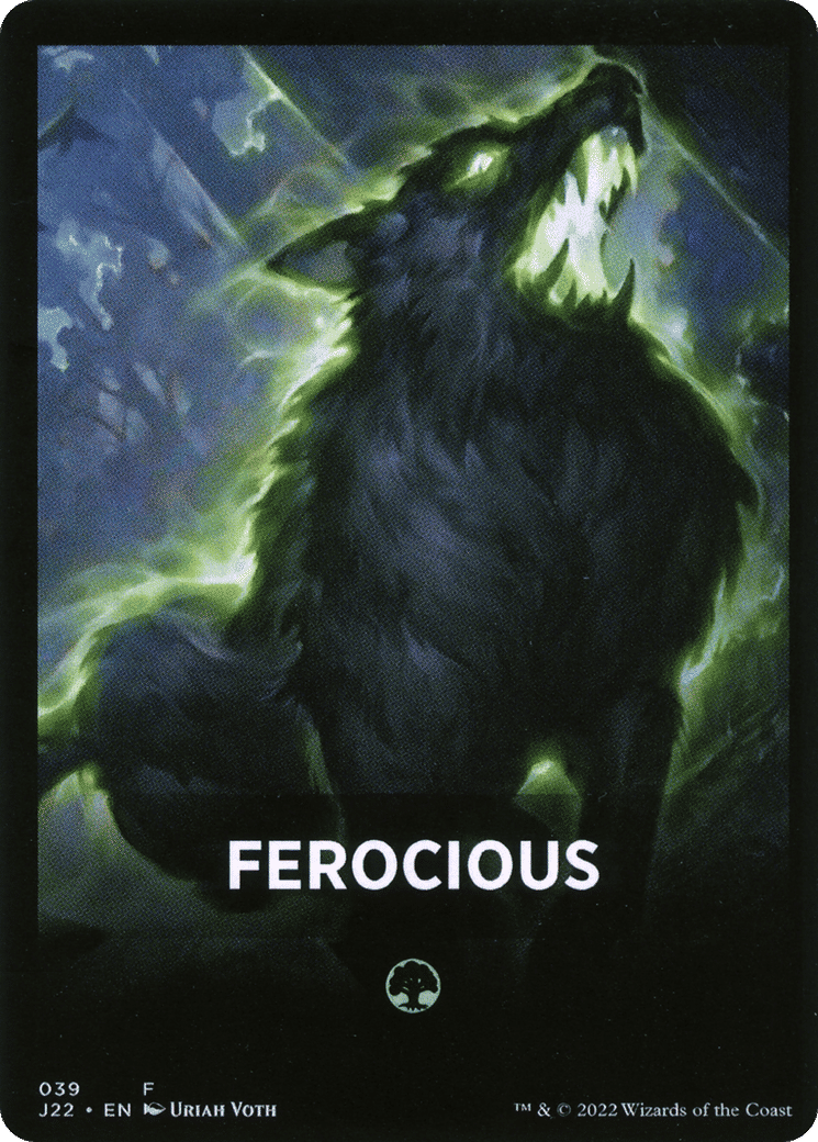 Ferocious — Jumpstart 2022 Front Cards — Magic: The Gathering