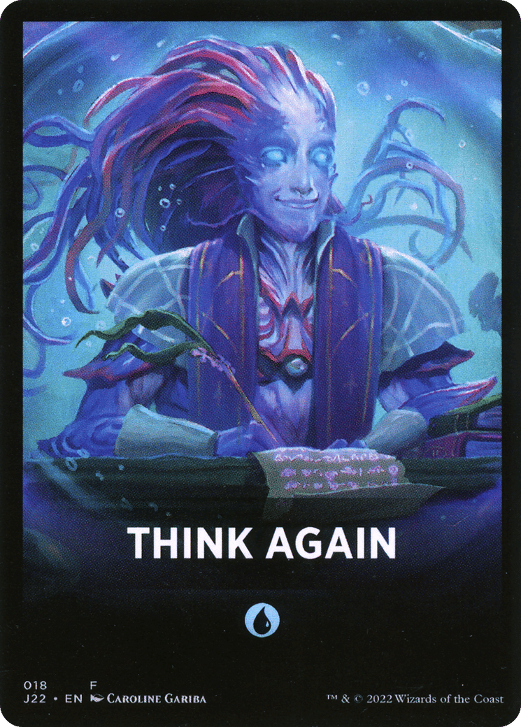 Think Again — Jumpstart 2022 Front Cards — Magic: The Gathering