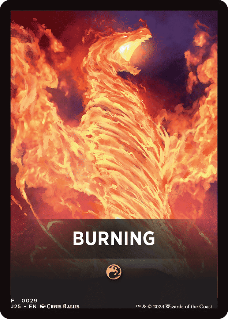 Burning — Foundations Jumpstart Front Cards — Magic: The Gathering