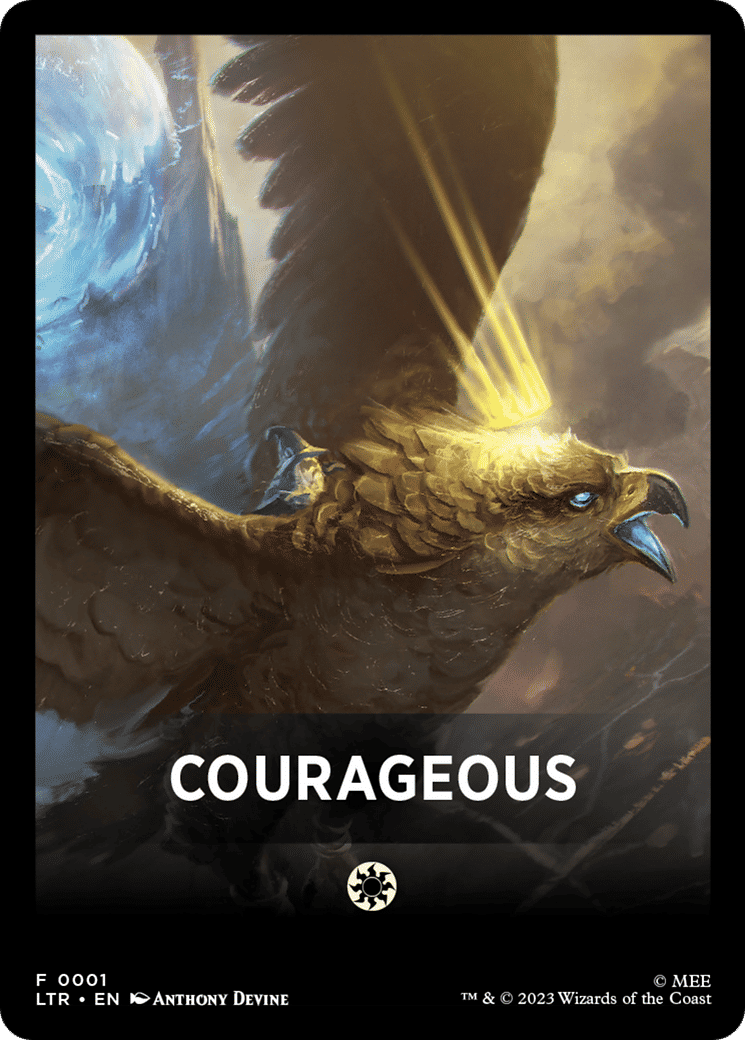 Courageous — Tales of Middle-earth Front Cards — Magic: The Gathering