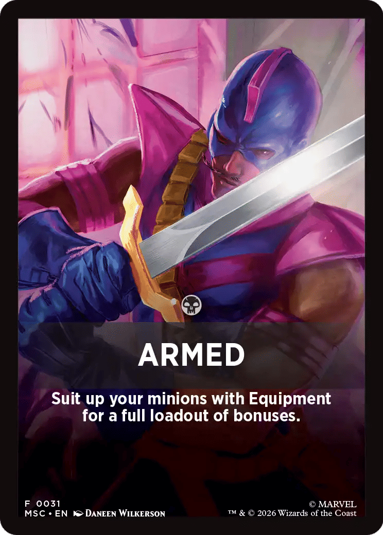 Armed — Marvel Super Heroes Jumpstart Front Cards — Magic: The Gathering