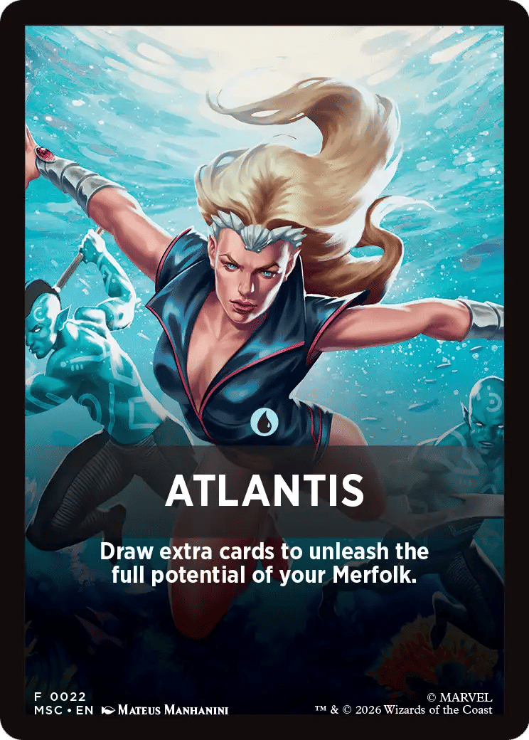 Atlantis — Marvel Super Heroes Jumpstart Front Cards — Magic: The Gathering