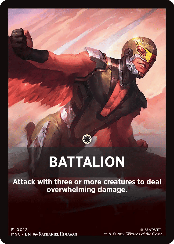 Battalion — Marvel Super Heroes Jumpstart Front Cards — Magic: The Gathering