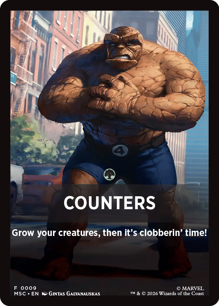 Counters — Marvel Super Heroes Jumpstart Front Cards — Magic: The Gathering